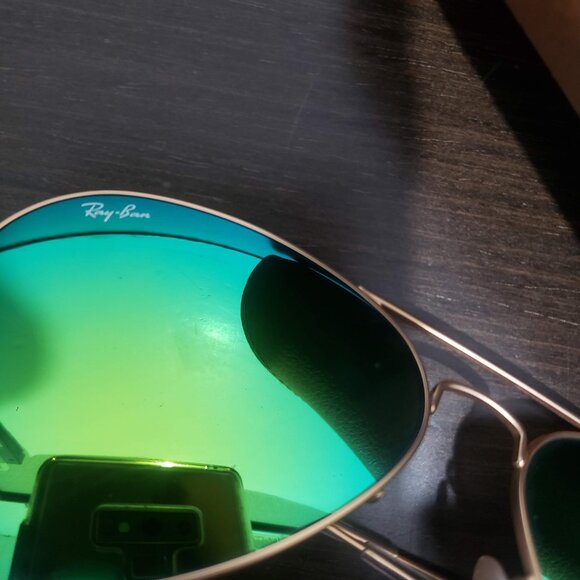 RAY-BAN Made in Italy RB3025 Aviator Large Metal 112/19 58-14mm 3N Sunglasses - Picture 8 of 16